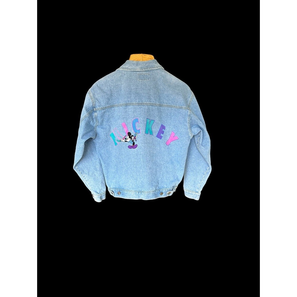 Vintage Mickey M&CO. by Jerry Leigh Art Boho Denim Blue Jean Jacket Sz Medium